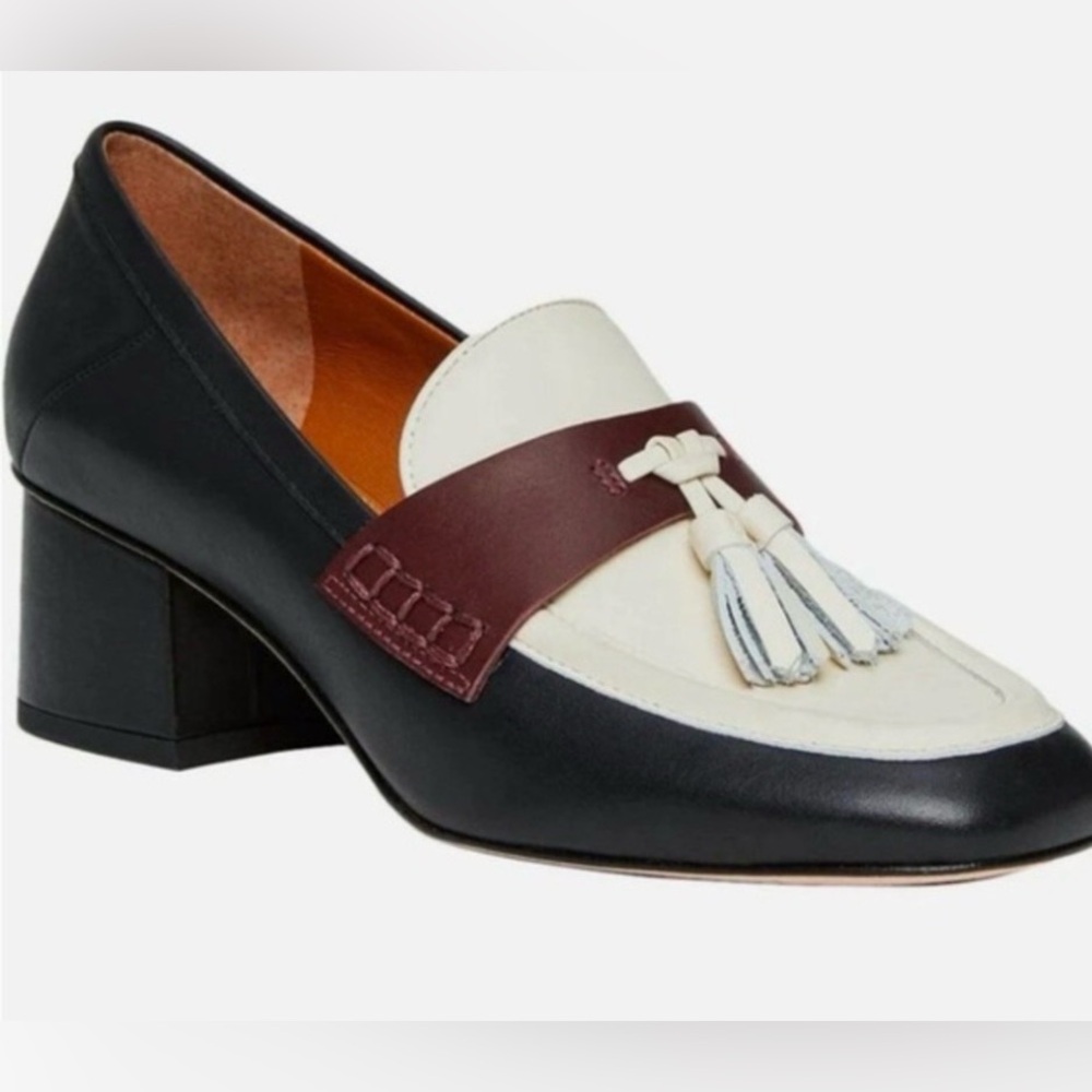 J. McLaughlin Wenona Elegant Women's heeled Loafer with Tassels